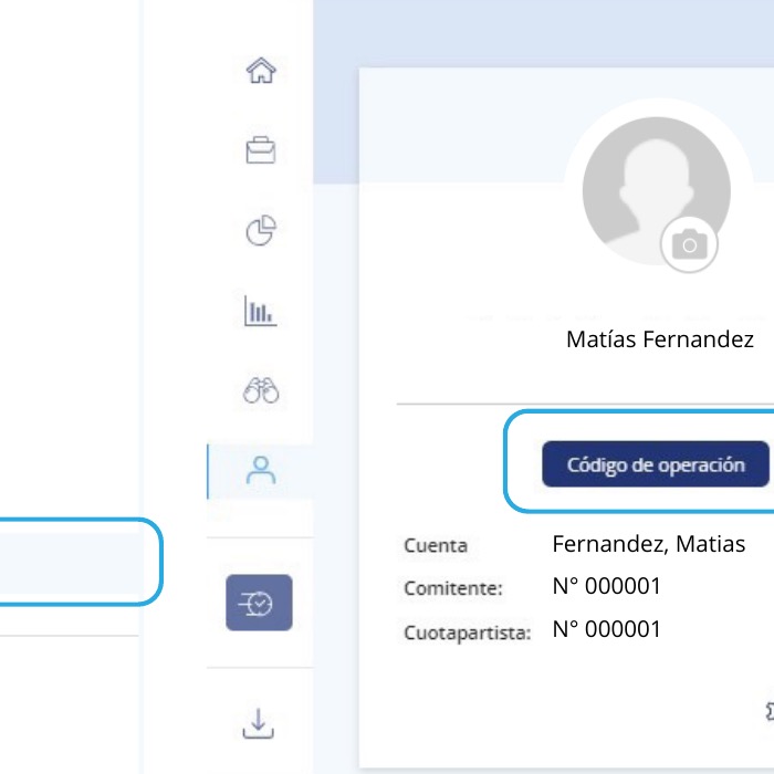 Generar código de operación en Balanz
